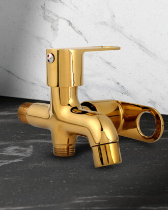 2 in 1  Bib Tap with Wall Flange