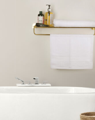 Round Edge  Wall-Mounted Bathroom Towel Rack